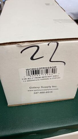 C.S.Osborne & Co, Upholstery Button Molds 2" Prong Leg with Soft Shell, Sold by 1 Gross = 144 Sets (#22 9/16" Dia) in Kuwait