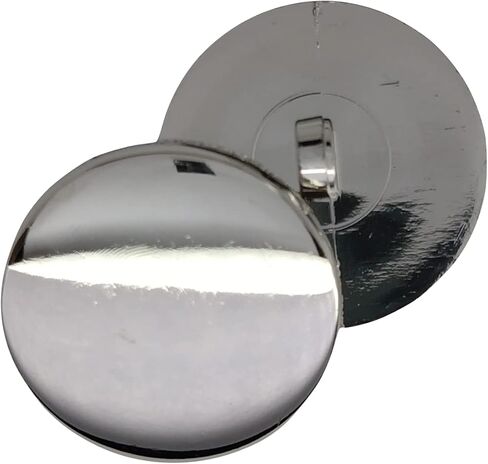 BOTIBOTON 12 Gold Buttons and Silver Buttons for Blazzers - Flat and Shiny - 5 Sizes 12, 15, 18 and 20 mm - Manufactured and Shipped from Spain (Gold, 15 mm) in Saudi Arabia