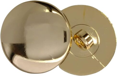 BOTIBOTON 12 Gold Buttons and Silver Buttons for Blazzers - Flat and Shiny - 5 Sizes 12, 15, 18 and 20 mm - Manufactured and Shipped from Spain (Gold, 15 mm) in Saudi Arabia
