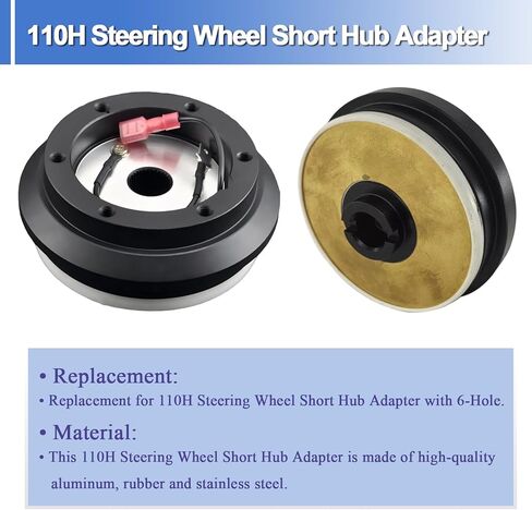 110H Steering Wheel Short Hub Adapter Aluminum 6-Hole Fits for Civic Accord CRX Prelude Acura Integra in Kuwait