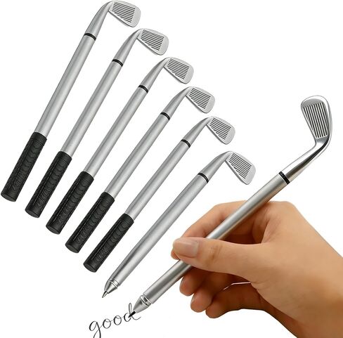 6 PCS Golf Club Ballpoint Pens Blue Ink Mini Golf Clubs Pens, Funny Pens for Office,Golf Party Gift for Dad,Coworkers,Golf Lovers,Golfing Club Souvenir,Golf Pen Set For Adults in Kuwait
