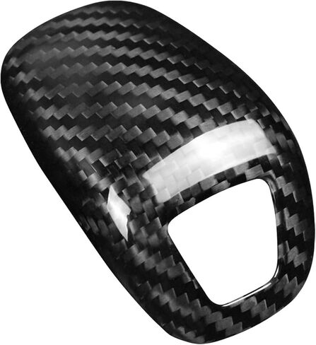 Compatible wth Carbon Fiber Gear Shift Knob Cover Automotive Shift Lever Decoration for Porsche Panamera 2017-2023 (Black) in Kuwait