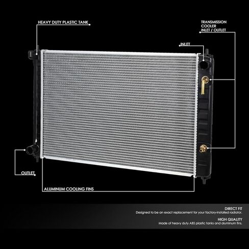 13039 Radiator Compatible with 2009-2014 Nissan Murano 2011-2016 Quest Factory Style Replacement Aluminum Cooling Radiator 214601AA0A 214601AA5A NI3010217 RAD13039 in Kuwait