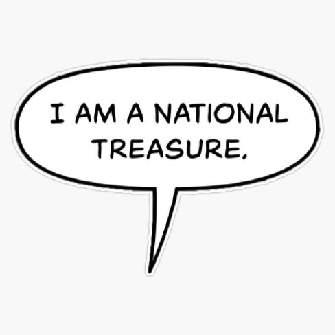 Magnet National Treasure Magnetic Vinyl Sticker 5" in Kuwait