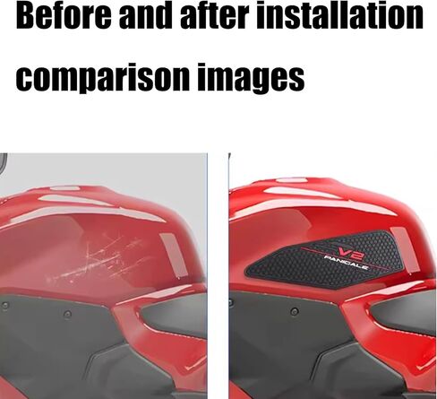 ل Panigale V2 Panigale V2S 2025-2026 تعديل خزان الوقود ملصق هيكل السمكة واقي الساق المضادة للانزلاق مكافحة التآكل حماية ملصق مائي دراجة نارية الملحقات in Saudi Arabia