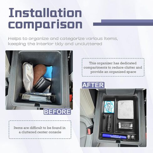 RUNROAD Center Console Organizer Tray Compatible with 2023 2024 2025 2026 Honda Pilot / 2026 Passport Accessories, Armrest Storage Tray For Pilot Passport Middle Console Divider Glove Organizer (2PCS) in Kuwait