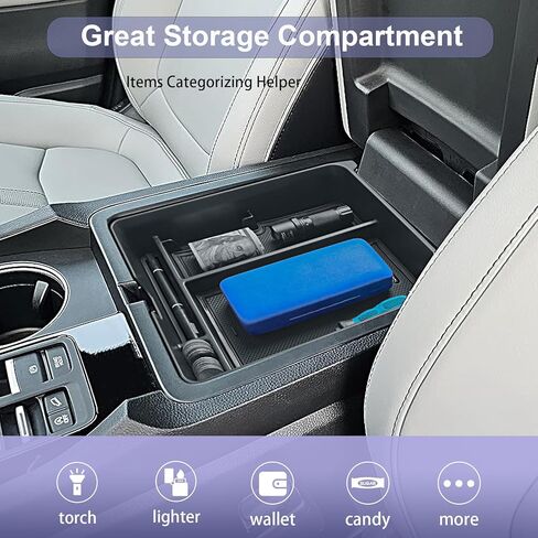 RUNROAD Center Console Organizer Tray Compatible with 2023 2024 2025 2026 Honda Pilot / 2026 Passport Accessories, Armrest Storage Tray For Pilot Passport Middle Console Divider Glove Organizer (2PCS) in Kuwait