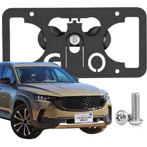 Heavy Duty Front License Plate Frame Compatible with BMW X7 2019-2026, No Drill Tow Hook Mount, Anti-Theft Front License Plate Holder, Rust-Proof, Weather & Rattle Proof Car Accessories in Kuwait