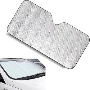 1 PC Car Windshield Sun Shade, Auto Front Car Window Shades Protector, Foldable Automotive Windshield Thermal Isolator Accessories，Keeps Vehicle Cool (Sliver# 55.1" × 27.5") in Saudi Arabia