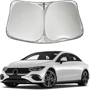 Car Windshield Sun Shade Sunshade Compatible with Mercedes Benz EQE 350 450 4MATIC Sedan (Not for EQE SUV) 2026 2025 2024 2023 Accessories, Foldable Car Front Window Sun Shield Visor in Saudi Arabia