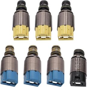 7x مجموعة الملف اللولبي ناقل الحركة 6HP19 6HP26 1068298045 متوافق مع BMW X3 X5 X6 Z4 325i 328i 525i Audi A4 A6 A8 Q7 صمامات الملف اللولبي لعلبة التروس in Saudi Arabia