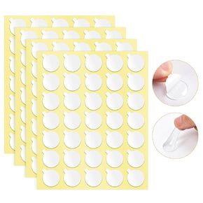 Sticky Dots Double Sided, 140 PCS 0.79" X 1mm Clear Removable Adhesive Dot for Hanging Posters Crafts Balloons Photos Party Decorations, Easy Release, Water Resistant, No Trace, Circle(20mm) in Saudi Arabia