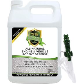 Mice/Mouse, Rat, Squirrel & Rodent Wire, Engine & Vehicle Protection Spray Prevents Chewing & Nesting for Cars, Trucks, RV’s, ATV’s. Great for Winter Protection. Ready to Use (128 Oz Gallon) in Saudi Arabia