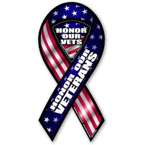 Magnet America Honor Our Veterans 2 في 1 شريط مغناطيسي صغير مقاس 4 × 2 مصنوع للمركبات والثلاجات in Kuwait
