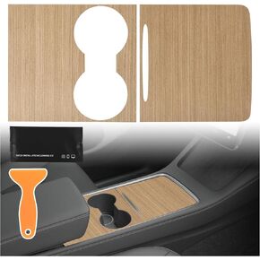 Center Console Wrap Wooden Designed for 2021-2024 Tesla Model 3/Y,Model 3/Y Interior Console Cover Accessories in Kuwait
