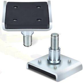 4pcs 38mm Screw Up Car Lift Feet Pad, 3-9cm Stepless Adjustment Lift Extension Adapter, Durable Wear-Resistance Rubber Tray for 2-Post Car Lift, Fit for Vehicles with Frame Cradle in Saudi Arabia