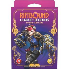 Riftbound: League of Legends TCG Unleashed - Champion Deck: Vi - Ready-to-Play Character, Trading Card Game, Battle Deck-Building, Lots of Punching in Saudi Arabia