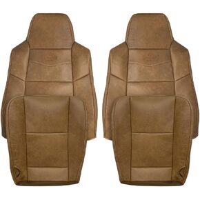 Auto Seat Replacement, Compatible with 2003 to 2007 Ford F250 F350 F450 King Ranch Genuine Cow Hide Leather Seat Covers (Full Front Plus 2 Leather Armrest Covers & Plier, 7 Pieces) in Saudi Arabia