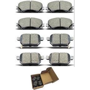 Brake Pads Set For 2009-2010 For Pontiac Vibe,2008-2015 For Scion xB,2009-2011 2014-2019 For Toyota Corolla,2009-2013 For Toyota Matrix D1210 D1354 8PCS Ceramic Brake Pads CCTECHMASS in Saudi Arabia