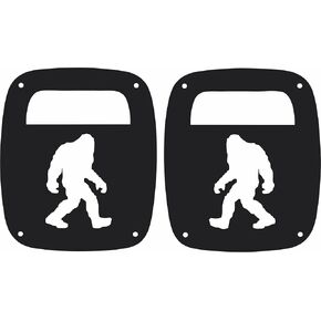 Bigfoot Tail lamp Light Covers Compatible with Jeep Wrangler TJ and YJ Black Set of 2 in Kuwait