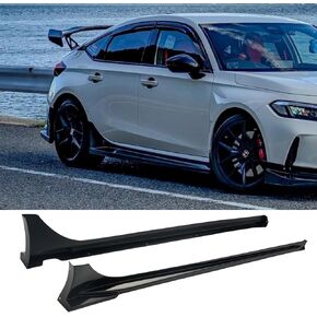 Side Skirt Extensions Compatible with Honda Civic 2022–2026 Sedan & Hatchback JDM Style, Gloss Black in Kuwait