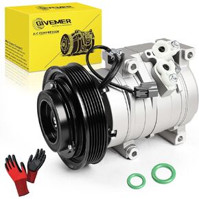 CO 10736C Air Conditioning AC Compressor with Clutch Compatible with Honda Accord 3.0L 2003 2004 2005 2006 2007,for Acura MDX 3.5L 2003-2006, for Honda Odyssey Pilot Ridgeline(with gloves) in Saudi Arabia
