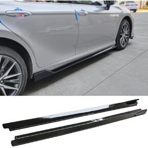 FITS 2025+ Toyota Camry Glossy Black TRD Style 4PCS ADD-ON Side Skirt Extension, 749755270022 in Saudi Arabia