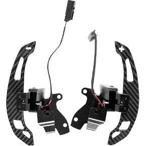 Magnetic Paddle Shifter for 2015-2025 Ford F150 Raptor/R Lariat King Ranch Platinum Tremor Limited 100% Real Carbon Fiber Steering Wheel Paddle Extensions (Openwork Design) in Saudi Arabia