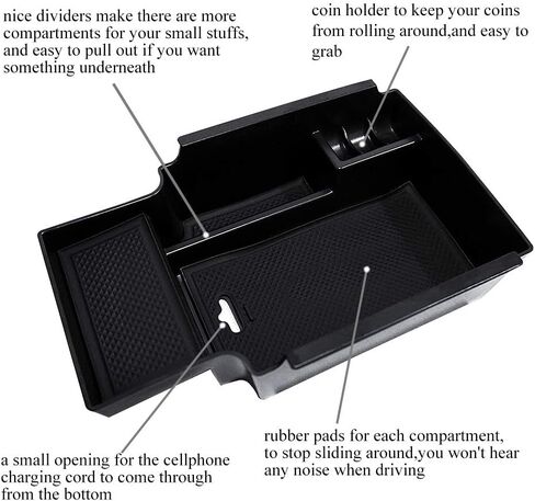 Center Console Armrest Storage Box Compatible with Honda Civic 2012 2013 2014 2015 ABS Tray Insert Organizer Glove Pallet in Kuwait