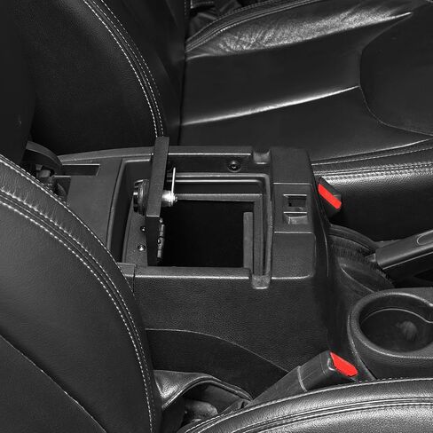 Hooke Road JK Wrangler Center Console Safe Lockbox Insert Armrest Storage for 2011-2018 Jeep Wrangler JK & Unlimited, Heavy Duty Black Steel Password Lock Box Vault in Kuwait