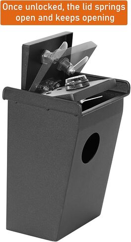 Hooke Road JK Wrangler Center Console Safe Lockbox Insert Armrest Storage for 2011-2018 Jeep Wrangler JK & Unlimited, Heavy Duty Black Steel Password Lock Box Vault in Kuwait
