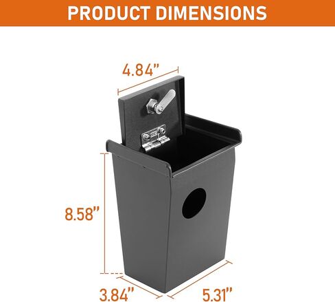 Hooke Road JK Wrangler Center Console Safe Lockbox Insert Armrest Storage for 2011-2018 Jeep Wrangler JK & Unlimited, Heavy Duty Black Steel Password Lock Box Vault in Kuwait