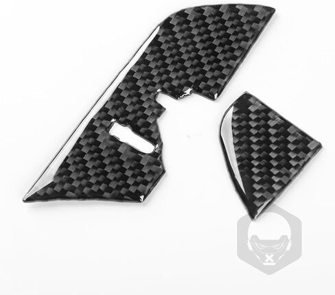 Real Premium Carbon Fiber Sticker Set Car Center Console Gear Shift Panel Multimedia Control Frame Cover Trim Compatible with Mazda CX-9 CX9 2016-2023 Auto Interior Accessories Black in Saudi Arabia