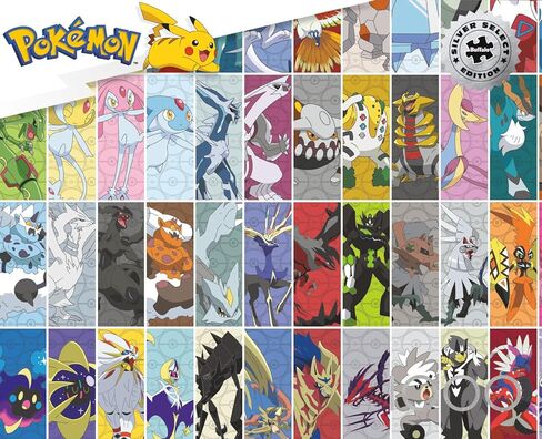 Buffalo Games - 1000 Piece Legendary Pokémon Silver Select Jigsaw Puzzle Challenging and Colorful Puzzle for Adults – Precision-Cut Pieces, Beautiful Artwork, and Hours of Relaxing Fun in Kuwait