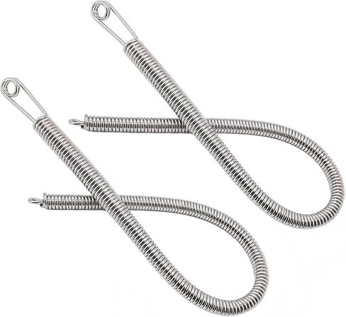 2 Pcs Spring Drawstring Needle Threader Tool Set, Metal Easy Rope and Elastic Threader for Hoodies, Sweatpants, Waistbands, DIY Sewing Repairs, Drawstring Replacement Clip with Round Head Design in Saudi Arabia