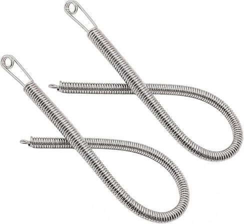 2 Pcs Spring Drawstring Needle Threader Tool Set, Metal Easy Rope and Elastic Threader for Hoodies, Sweatpants, Waistbands, DIY Sewing Repairs, Drawstring Replacement Clip with Round Head Design in Saudi Arabia