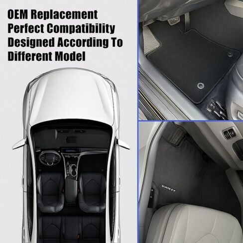 GXARTS 3 PCS Both Front and Rear Velour Replacement Floor Mats Carpet Black Compatible with Honda CRV CR-V 2017 2018 2019 2020 2021 2022 Anti- Slip in Kuwait