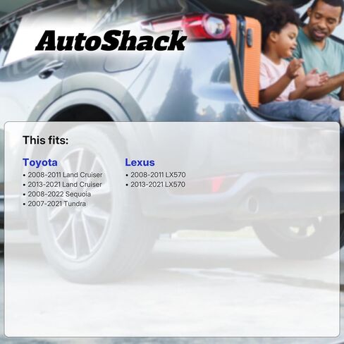 AutoShack Rear Brake Rotors & Ceramic Pads for Toyota, Tundra 2007-2021, 4WD RWD V6 4.0L V8 4.6L 4.7L 5.7L - Coated Drilled & Slotted - Silver Matte Finish - TurboGuard - 13.58" (345 mm), 5+5-Lug in Kuwait