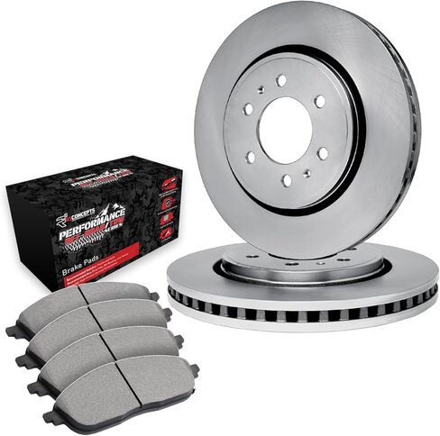 R1 Concepts Front Brake Kit Fits 1991-1995 Toyota 4Runner; 1993-1998 Toyota T100| Off-Road/Tow Brake Pads and Blank Brake Rotors| 12.0" Front Rotor in Kuwait