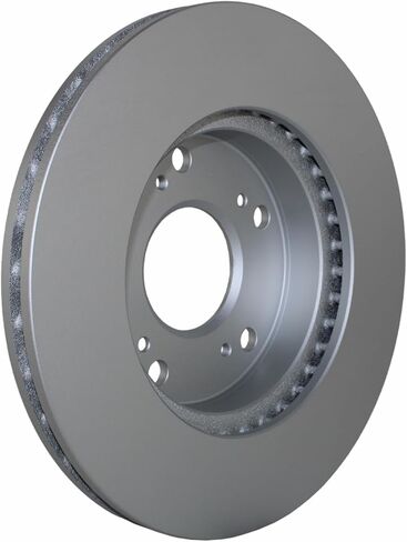 Coated Vented 262mm Disc Rotors and Akebono ProACT Ceramic Slotted Pad Set with Hardware and Acoustic Sensor Front Brake Kit Honda Civic Hybrid-L Hybrid 1.3L L4 Si 2.0L L4 in Saudi Arabia