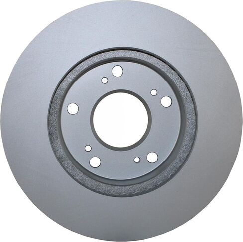 Coated Vented 262mm Disc Rotors and Akebono ProACT Ceramic Slotted Pad Set with Hardware and Acoustic Sensor Front Brake Kit Honda Civic Hybrid-L Hybrid 1.3L L4 Si 2.0L L4 in Saudi Arabia