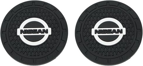 Car Cup Holder Coasters Compatible with Mercedes Benz Series Interior Accessories,Recessed Silicone Anti Slip Cup Holder Coaster Interior Accessories 2.75in 2Pack(Black) in Saudi Arabia