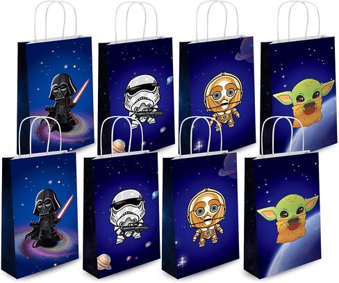 Whiteleopard The Inspired Party Favor Bags - 16 Pack Galactic Adventure Gift Bags for Birthday Decorations & Supplies (16) in Saudi Arabia