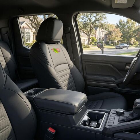 Lexland Seat Covers for 4Runner 2025+ Full Coverage Black Seat Protector Nappa Leather Waterproof Seat Protector with Letter Style for Toyota 4runner 2025+ Airbag Compatible(5-Seater) in Saudi Arabia
