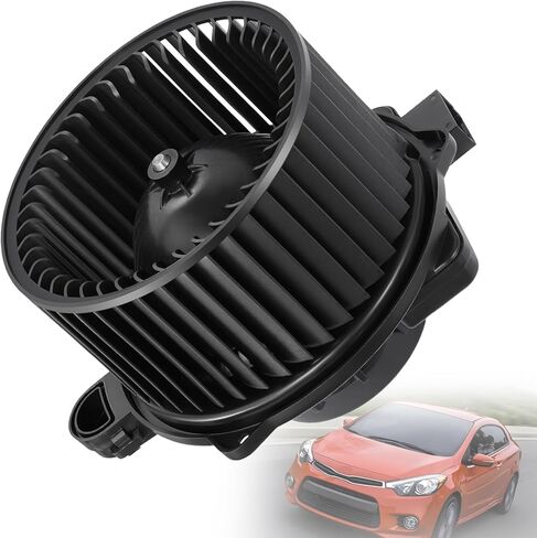 محرك منفاخ سخان HVAC 700345 مع قفص مروحة متوافق مع Kia Forte 2019-2022، NIRO 2017-2019 وHyundai Ioniq 2017-2019، الجانب الأمامي in Kuwait