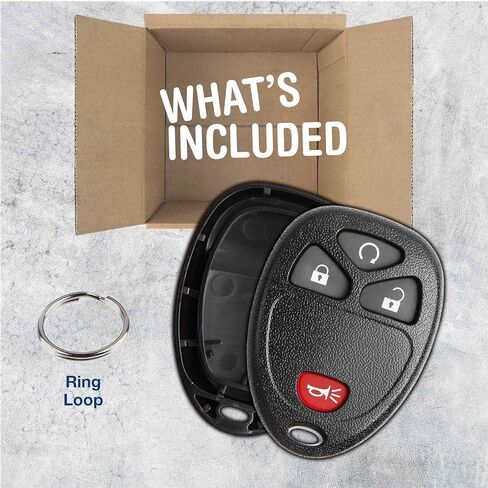 KeylessOption Just the Case Keyless Entry Remote Key Fob Shell Replacement For 15114374 in Saudi Arabia