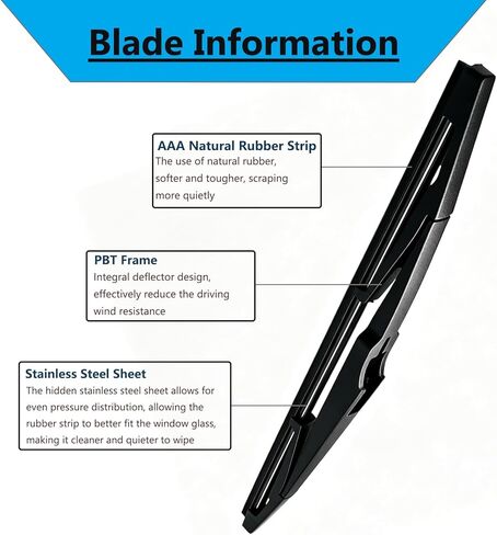 Rear Windshield Wiper Blade - for Buick Encore GX 2022-2026 Avenir, Preferred, Sport Touring, Durable OE Replacement Rear Wiper in Kuwait