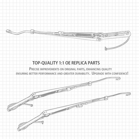 1 Pair Front Windshield Wiper Arm Kit Chevrolet GMC Isuzu 1996-2014 Express Savana 1500 2500 3500 4500 Cargo 2003-2009 C4500 C5500 C6500 C7500 C8500 Replace OE 42545 42546 15072707 15072708 in Saudi Arabia