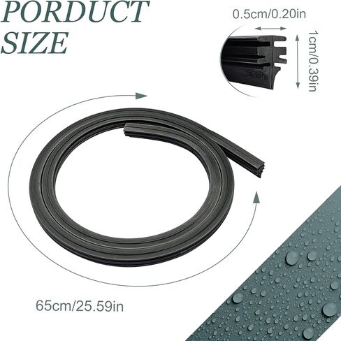 4 Pieces Silicone Windshield Wiper Blades Refills, DIY Adjustable Car Windscreen Wiper Rubber Strips, Universal Replacement Boneless Insert Silicone Strips for Car, Truck, SUV (25.59Inch) in Kuwait