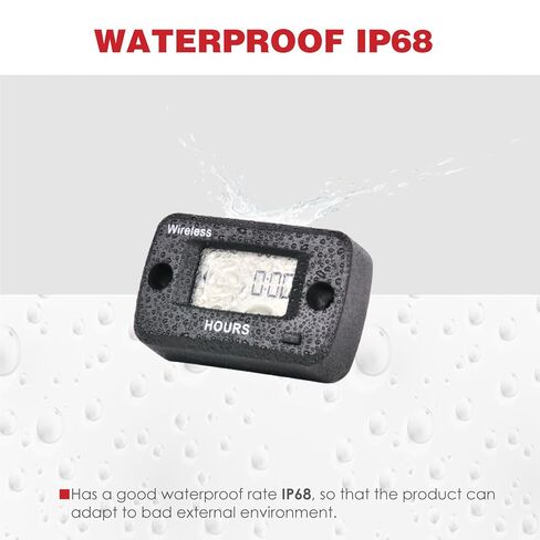 HM019V Vibration Timer,TOT Timing,Maintenance Reminder,Sensltlvity Selection,Used for Gasoline Engine Equipmen: Such as Generators, Lawn Mowers, Motorcycles, ATVs, etc in Saudi Arabia